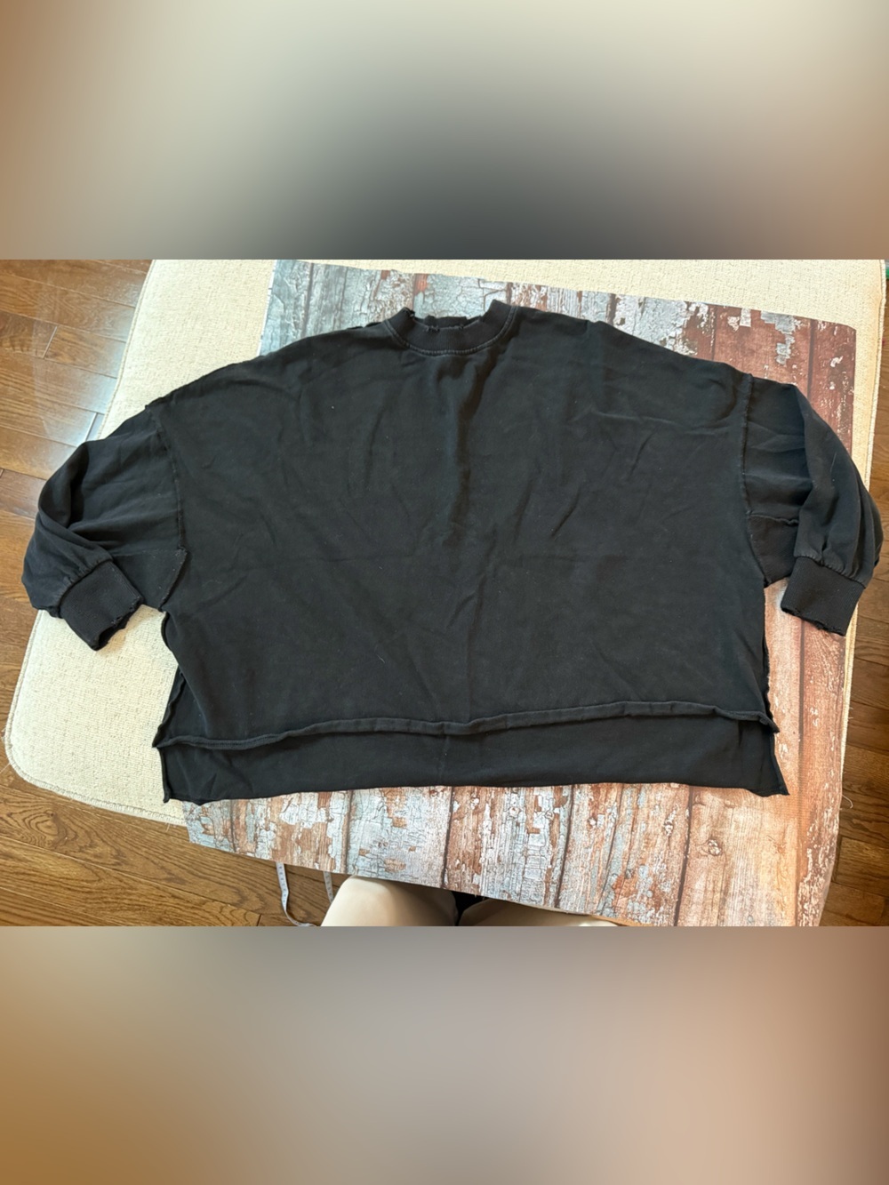 Mod Ref Oversized Black sweatshirt Xs